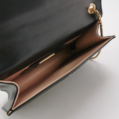 Bvlgari Serpenti Forever Chain Crossbody Black & Gold